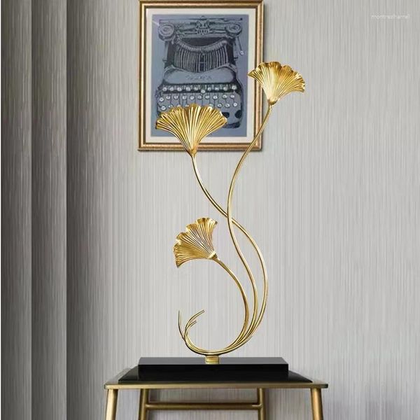 Lampade da tavolo Ginkgo Biloba Lampada creativa Modern Light Luxury Soggiorno Cabinetto TV Studio Nordico Decorativo