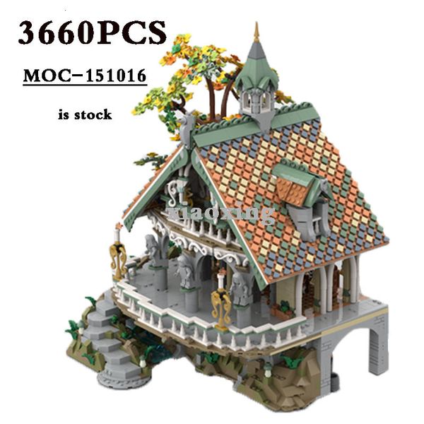 Blocchi in stock MOC 151016 Ultima casa Villa 3660pcs Modello di difficoltà ad alta difficoltà 10316 BUILITÀ DESIGN GIOCHIO Birthday Regalo fai -da -te 230814