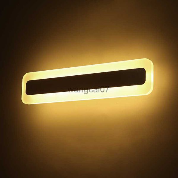 Lampade a parete più lunghe acriliche nordiche semplici lampade a led da bagno camera da bagno camera da letto bagno impermeabile a led decorazione leggero illuminazione da comodino hkd230814