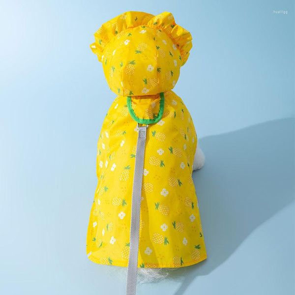 Hundebekleidung Regenmantel mit Kapuzeponcho kleiner Teddy Regentag Pet Cape kann niedlich wasserdicht ziehen