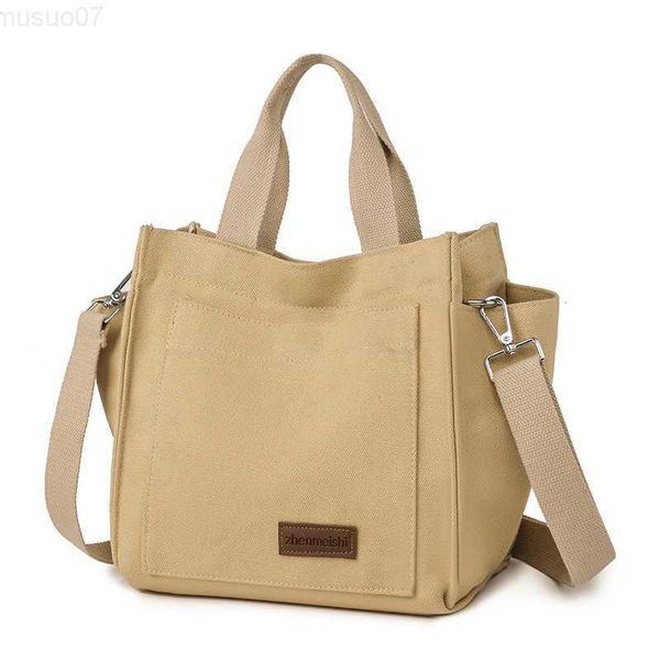 Messenger Bags Damen Umhängetasche Lady Messenger Bags Hochwertige Leinwand Handtaschen Freizeitkäufer Tasche Ladies Top Griffe Stylish Totes L230814