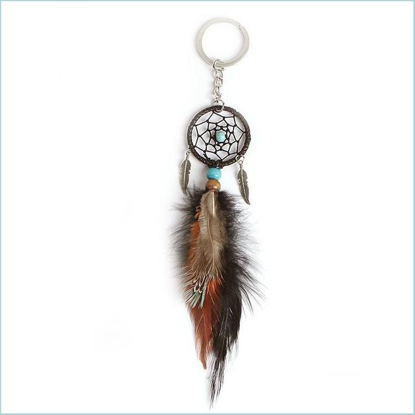 Tornari percorsi Mini Dream Catcher Accessori per auto creative Accessori appesi a mano Vintage Decoration Ornament Party G dhbpo