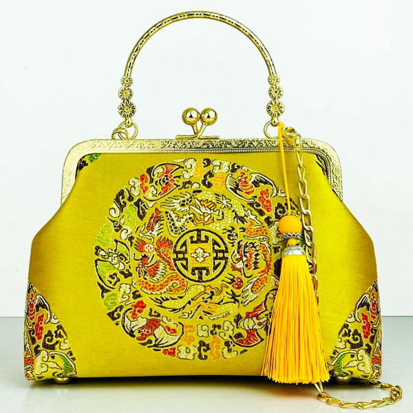 Bolsas de noite designer de luxo Shell Women Chinese Style Crossbody for Bandags Messenger de ombro de corrente 230814