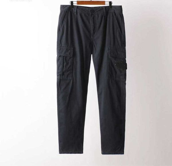 Erkek pantolon marka tasarımcısı taş kargo üst düzey üç renk Erkek Cepler Kara Çıktılar Düz Pantolonlar Erkek Bahar Sonbahar Sporları 675ESS