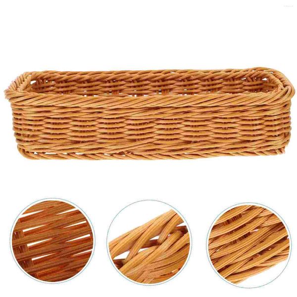 Geschirrsets Sets Obst -Tablett Hauswarming Geschenk Einfacher Tischsortierkorb Sundies gewebte Aufbewahrung Snack Desktop Plastikbehälter Organizer