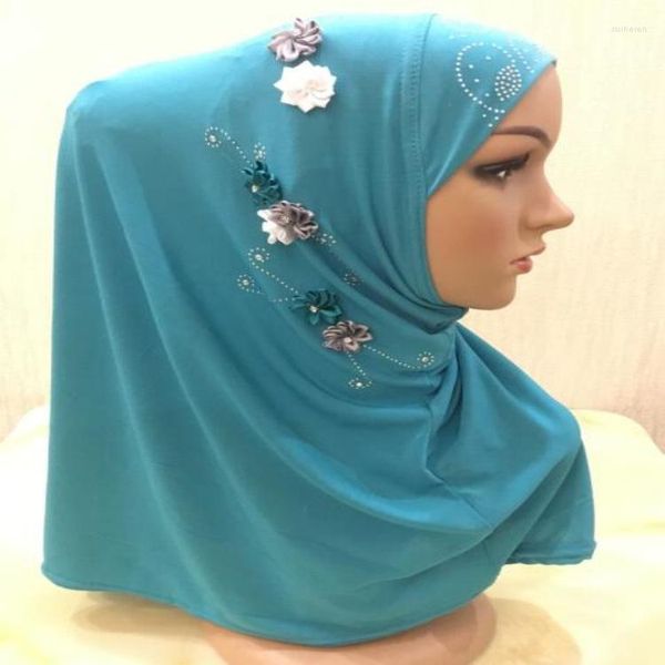 Abbigliamento etnico hijab musulmani per donna sciarpa islamica scialle ghisa cappello arabo turbante ramadan preghiera amira capslimische set