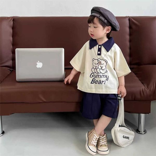 2023 Sommerkinder Kleidung Sets Boy Casual Children's Wear Baby Boys T-Shirt Hosen 2 Stück Kleidung