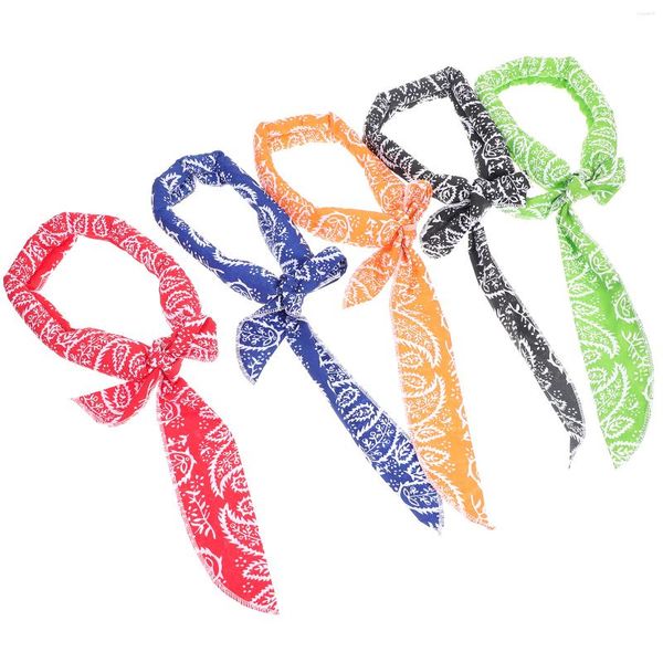 Bandanas cooles Haar Band schnelles trockenes Stirnband Schnellkühles Schals Handtuch Sport Neck Polyester Wickel tragbar