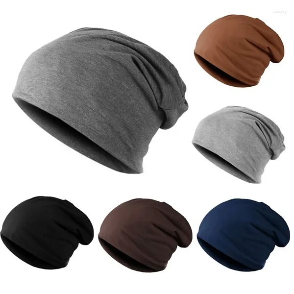 Berets Gao Caisheng Stirnbandhut weibliche männliche Frühling/Sommer dünne Baumwoll -Einschichtkante Personalisierte Headcap Schlafen