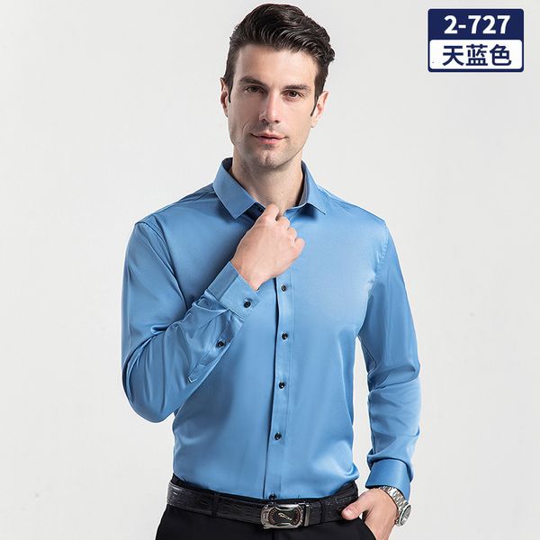 Мужские повседневные рубашки плюс размер 6xl 5xl Solid Business Formal Wear с длинным рукавом социальное платье Four Seasons Slim Fit Белая рубашка 230814