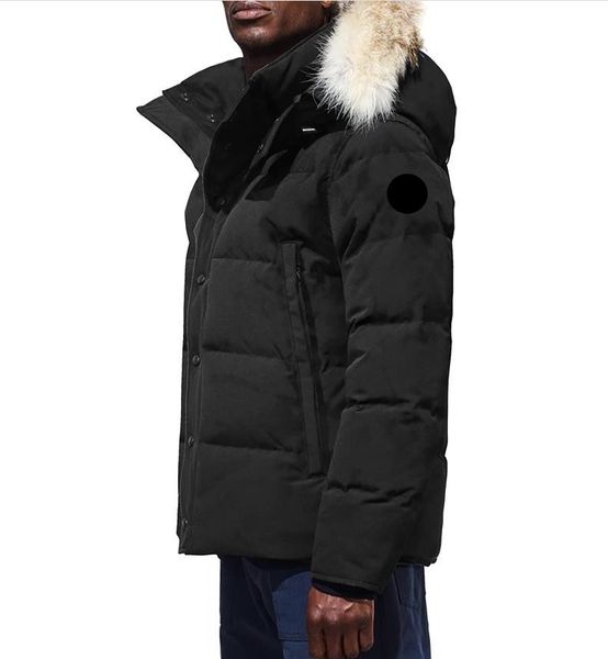Канада дизайнер Канада пуховые куртки мужские дизайнерские из натурального меха койота уличная ветровка Wyndham Jassen верхняя одежда с капюшоном Fourrure Manteau пуховое пальто Hi