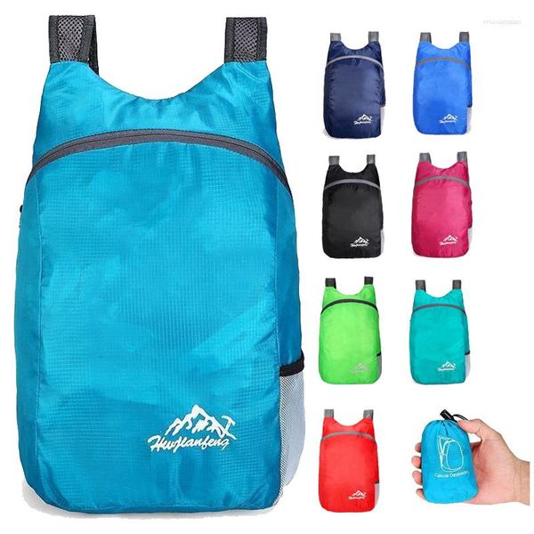 Bolsas de armazenamento Backping Sagch Sagão Anti Splash Mackpack para homens e mulheres Ultra Light Sports