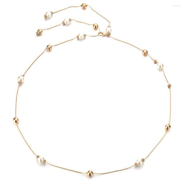 Cinture perla diamanta diamante femminile cintura a catena a catena cintura
