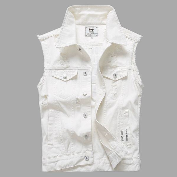 Giubbotti maschile 2023 Summer Giving Suncile senza maniche Top White Fashion Fashion Fit Giacca di alta qualità 230812