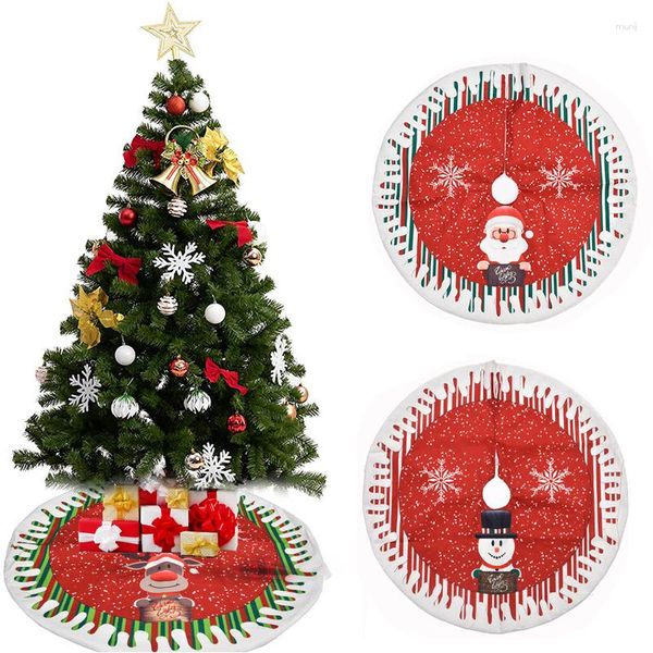 Decorações de Natal 78 cm Salia Xmas Snowman Elk Urso de impressão Ano Ornamentos Ornamentos Capa de piso Home Restaurant Gifts Decors