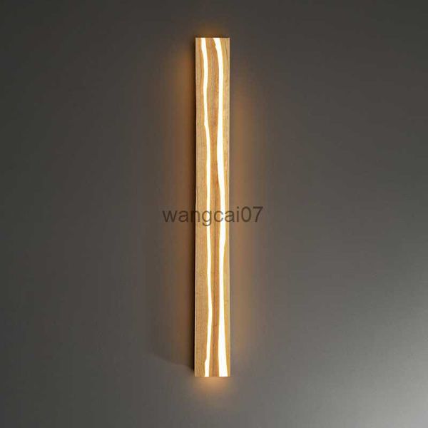 Lâmpadas de parede Modern Interior Wall Light LED Crack de madeira arandela de parede no quarto Lâmpada de parede de cabeceira de cabeceira para a sala de estar HKD230814