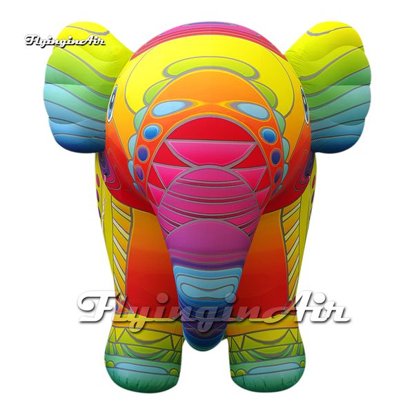 atacado incrível fofo grande grande colorido colorido elefante gordura cartoon animal mascote de animal balão com soprador de evento para eventos de circo