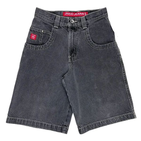 Jeans da uomo jnco y2k streetwear hip hop boxe guanti stampa grafica pantaloni neri uomini uomini donne harajuku pantalone largo gotico 508