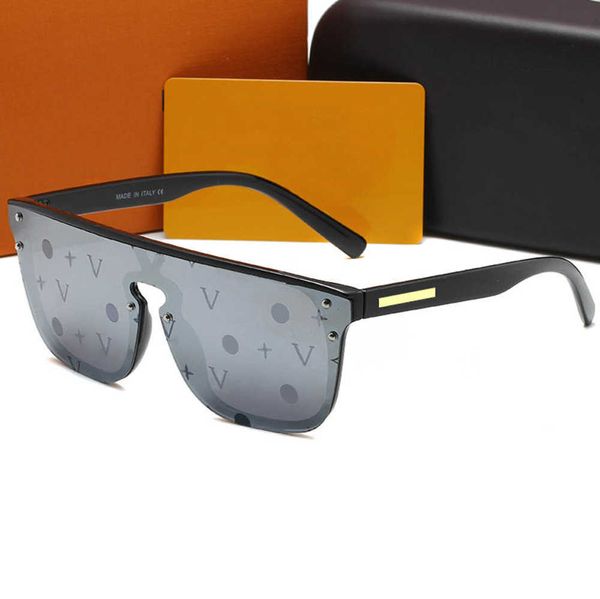 Sonnenbrille Sonnenbrille für Frauen Herren Designer Sonnenbrille Männer Blumenobjektiv Sonnenbrille mit Buchstaben Designer Sonnenbrand Sonnenbrille Schwarzer grauer rotes Strand Adumbral