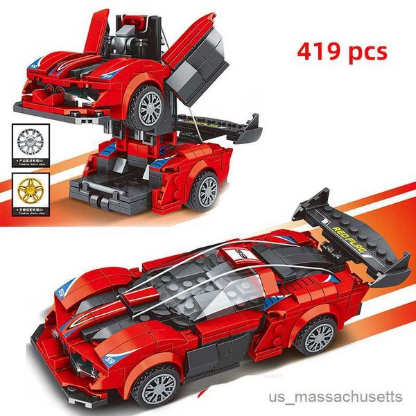 Blocks Speed ​​Champions Racing Car Model Building Buildings Rennauto City Vehicle Super Racers Sports Construction Toys Tecnica R230814