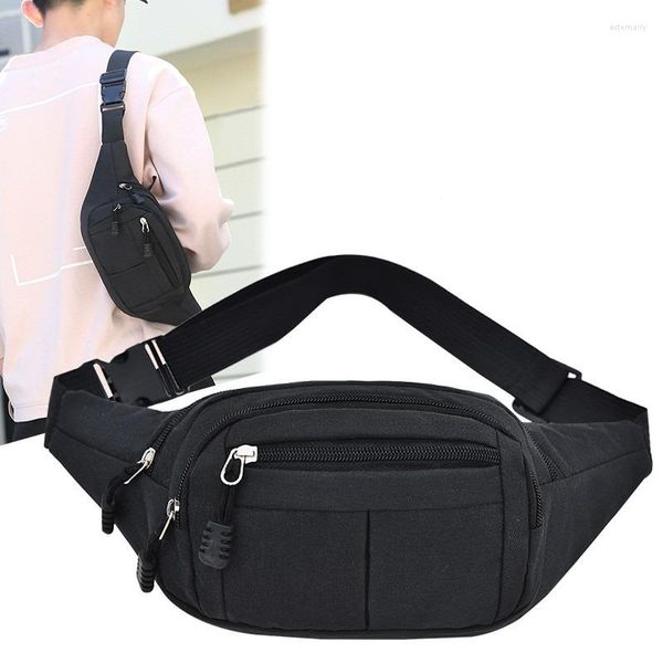 Taillenbeutel Herren -Pack Nylon Sport Fanny Boy Drop Bein Hüfte Bum Belt Back Fahren Fahren Motorrad -Crossbody -Geldbeutel Beutel