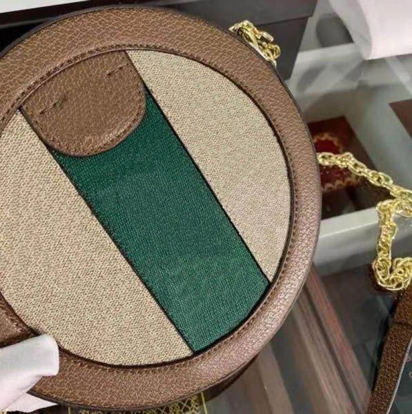 2023 Designer Chain Women's Travel Round Bag Luxury Handbag Women's Bag Social Celebrity Fashion Classic Shoulder Bag and Crossbody Bag