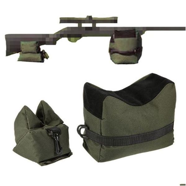 Panniers Bags Outdoor Fahrrad vorne Heckbeutel Rifle Sandsack Set tragbarer Scharfschützenjagd Taktische Waffenruhe Target Ständer CS Shoo Dhrzjja