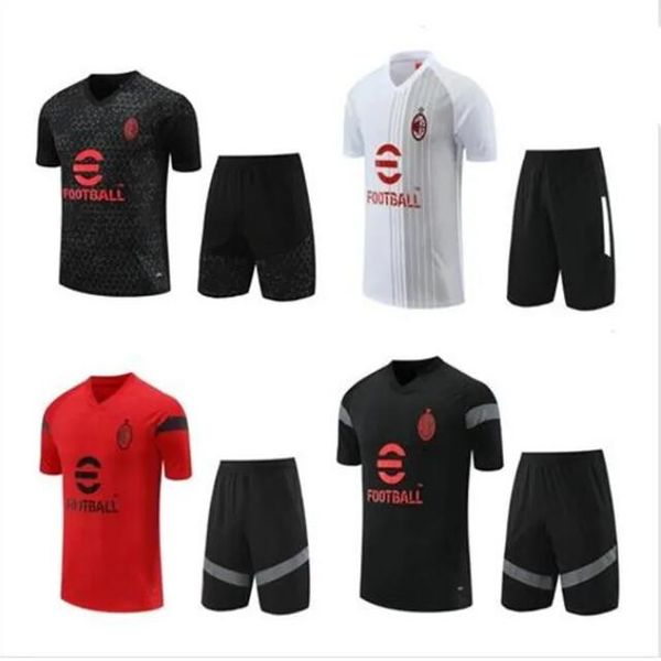 23/24 Ac Milans tracce tuta Tuta Maglia Soccer Jersey Allenamento Sopravvissuto Camiseta Kandal Kit Kit Football Subito ShortSuits Sighirte Swater