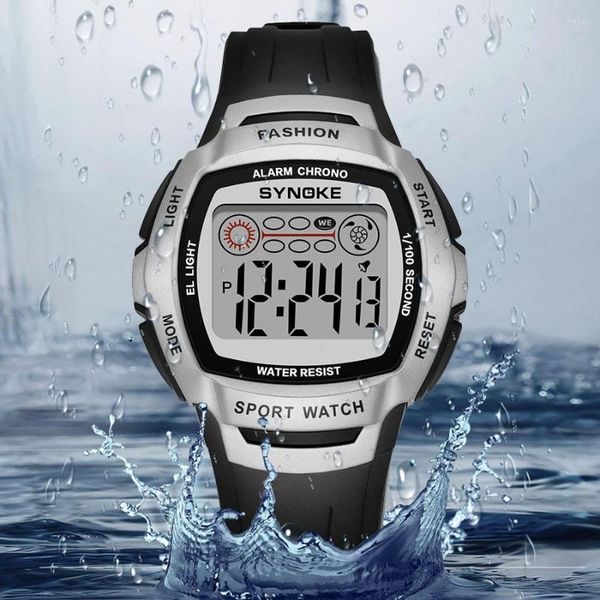 Orologi da polso uomini guardano orologi digitali sportivi per esterni retrò orologio elettronico per nuoto impermea