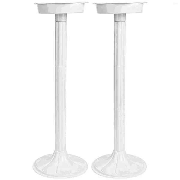 Fiori decorativi 2 PC Lu Yin Style Accessorio Statue Wedding Fornitura White Plastic Plastic Cuchiding Prop Banquet