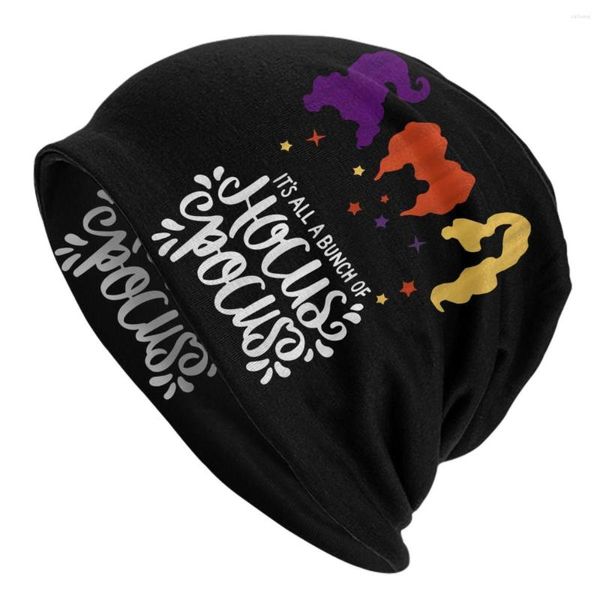 Boinas Halloween Hocus Pocus Sanderson Sistors Skullies Beanies Caps Hip Hop Winter Knitt