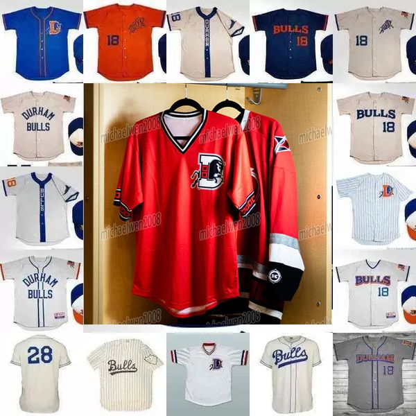 Film Durham Bulls Custom Durham Baseball Jersey Vidal Brujan Ryan Boldt Josh Lowe Taylor Walls Kevin Padlo Dalton Kelly Mike Ford Tristan Gray Brady Williams Crash Davis