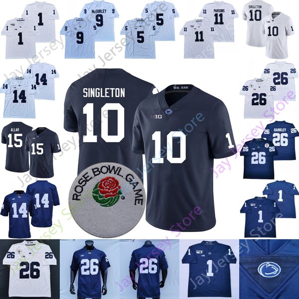 PSU Penn Eyalet Futbol Forması NCAA Koleji Drew Allar Nicholas Singleton Saquon Barkley Lambert-Smith Carter McSorley Dixon Allen Paterno Hamler Cain Freiermuth