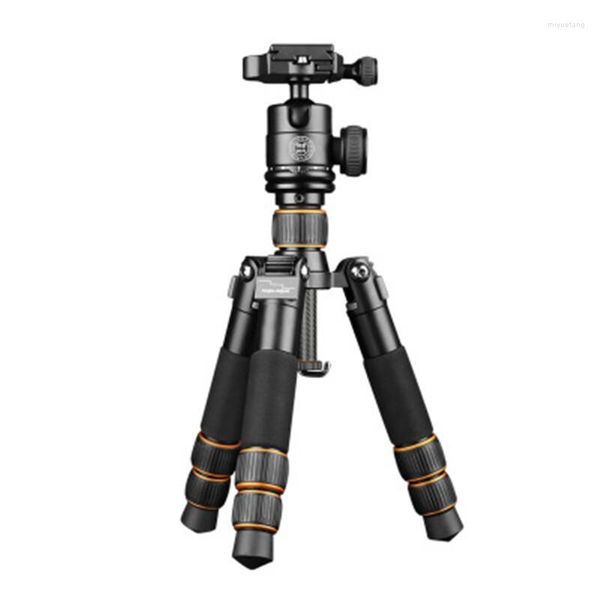 Tripodlar QZSD Q166C Mini Profesyonel Karbon Fiber Kamera Tripod, Top Kafası ve Hızlı Bırakma Plakası ile Uzatılabilir Seyahat Videosu