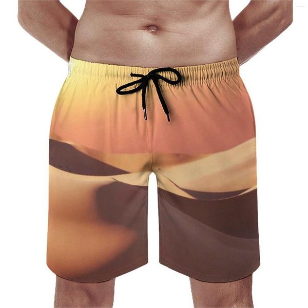 Shorts Shorts Adventure Desert Board Sunset Stampa per pantaloni corti divertenti Maschi Design Sports Regalo di tronchi rapidi