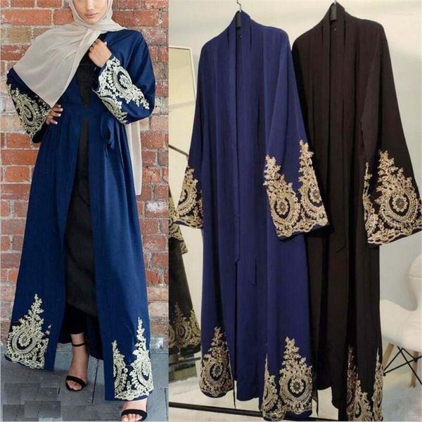 Roupas étnicas abertas abaya quimono femme musulmanes dubai peru islâmico manto árabe do cardigã muçulmano longa abayas feminino kaftan longue