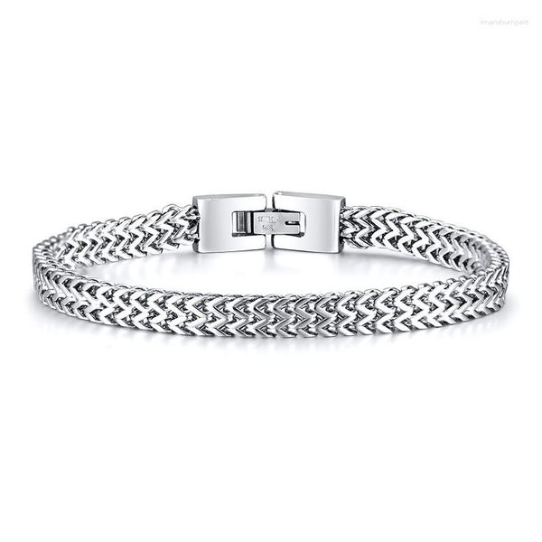 Link Armbänder Austyn 2023 Doppel Seilkette Herren Edelstahl Armband Männer Manschetten Freundschaft Schmuck Schmuck