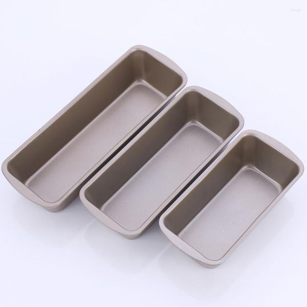 Speicherflaschen 3pcs Laib Pfanne Kohlenstoffstahl Form Rechteckiger Toast Backen nicht schicke Brot