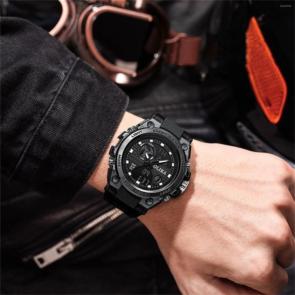 Avanços de pulso Multifuncionais Sports Sports Watch Electronic Entoor Pergunta estilo versátil Student Male Rellojes Para Hombres