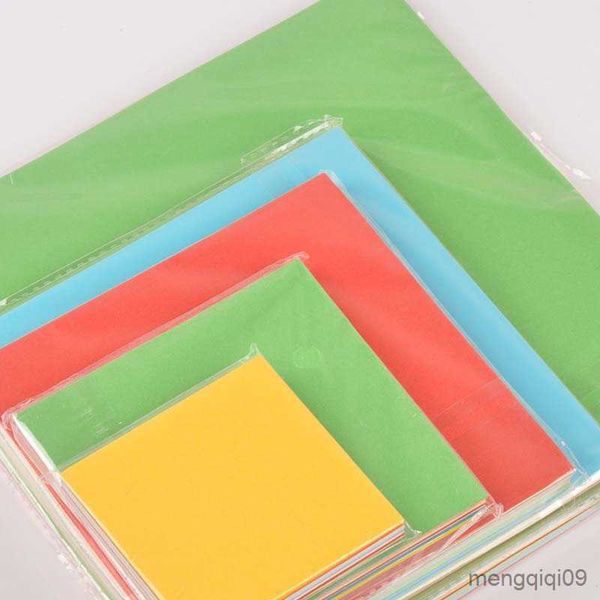 Wrap regalo 50 fogli fai -da -te artigiani artigiani artigiani mix quadrato colore origami carta artigianale artigianale decorativo di carta pieghevole artigianale C2543 R230814