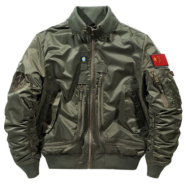 Herrenjacken Frühling Autumn Kurzluftwaffe Männer Pilot Baseball Taktische Militärmantel Bomberjacke Beste Kollegin Big Pocket Outwear 230812