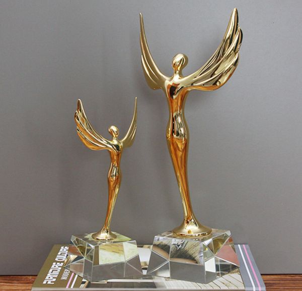 Oggetti decorativi Figurine Sport Event Event Champion Trophy Decorazione per la casa Words Awards Basketball Football Golf Trofes and Awards Regalo 230812