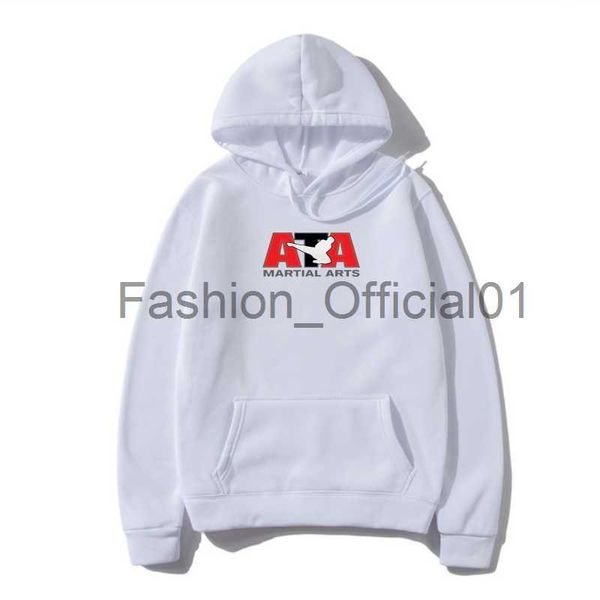 Nuovo Ata Taekwondo Arts Martial Mens White Osterwear Autumn S to 3xl Hoody X0814