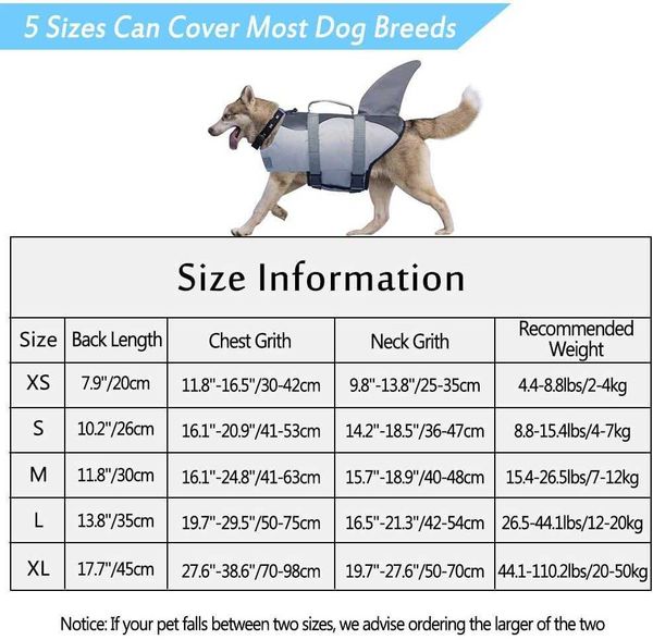 Pet Dog Safety Swimsuit Dog Jacket Life Ripstop Dog Vida Subark Cole