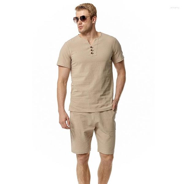 Testros masculinos 2023 Summer casual de-deco