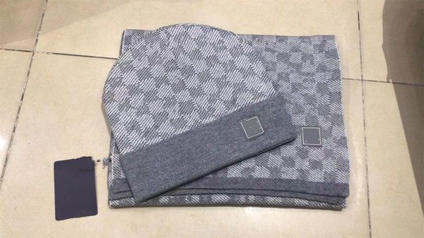 BB Yüksek Kaliteli Moda Tasarımları Şapkalar Sonbahar ve Kış Scadroet Settwomen'in Kadınları Kaşmir Beanie Eşarp Setleri