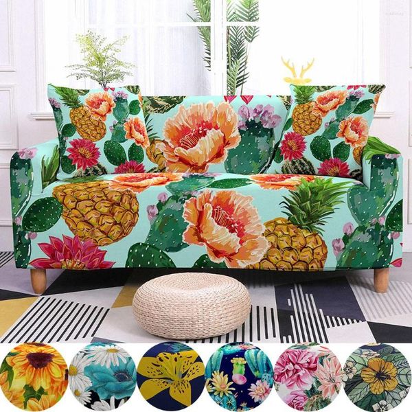 Tampas de cadeira Capa de sofá de impressão flora