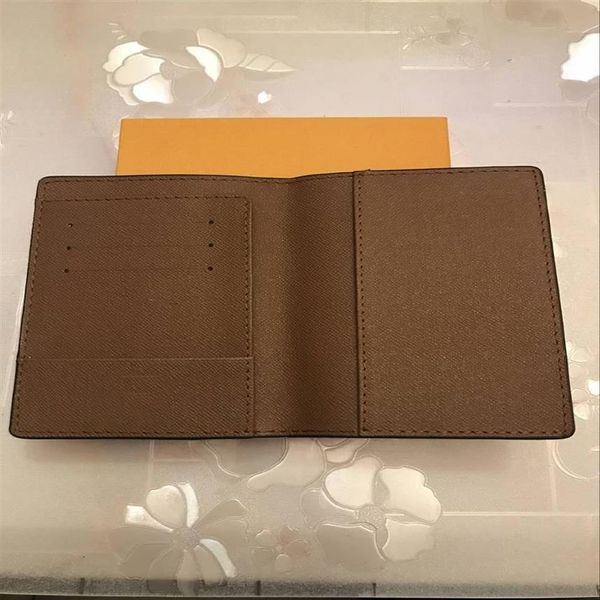 En Kalite Pasaport Tutucu Kapak Fransa Paris Stil Tasarımcıları Klasik Erkekler Kadın Ünlü Luxurys Box256g208d ile kart cüzdanlarını kapsar
