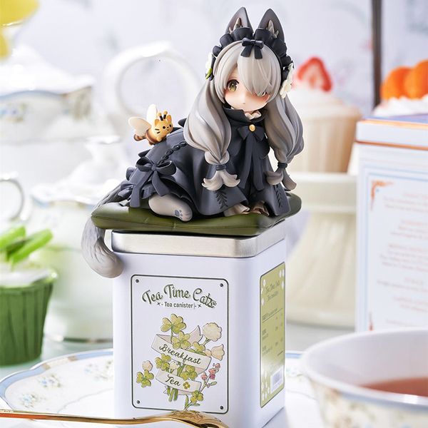 Actionspielzeugfiguren Ribose Star Kageboshi Tabby PVC Figur Anime Cat Tea Party Teekannenmodell Spielzeug Puppe Geschenk 230814