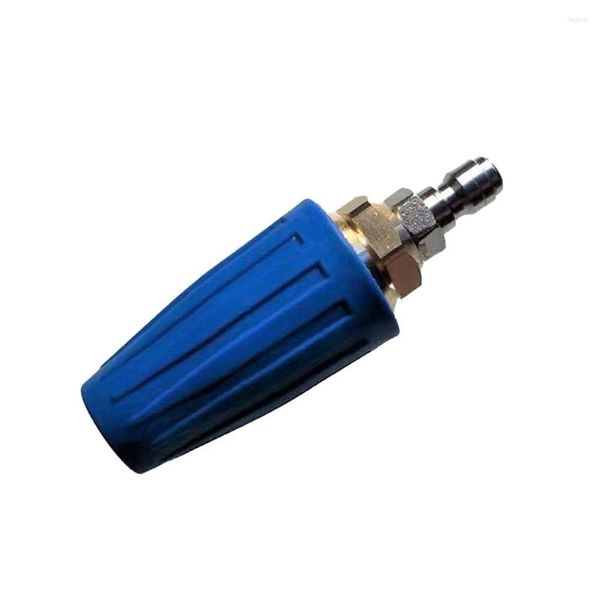 Wasserausrüstungen Düse Turbo Kopf Messinganschluss 1/4inch BSP Blue 3000psi Hochdruck Wasserreiniger Werkzeuge Gartenzubehör